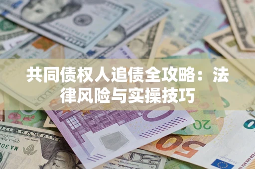 武汉共同债权人追债全攻略：法律风险与实操技巧