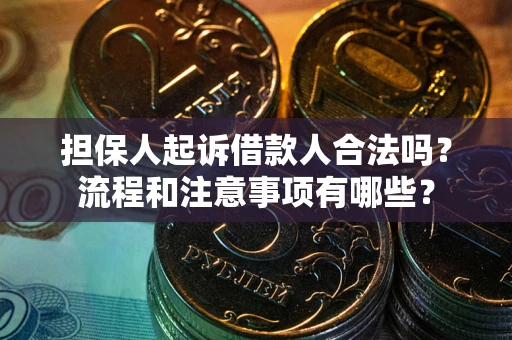 武汉担保人起诉借款人合法吗？流程和注意事项有哪些？