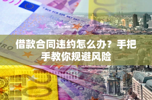 武汉借款合同违约怎么办？手把手教你规避风险