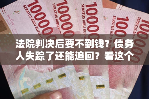 武汉法院判决后要不到钱？债务人失踪了还能追回？看这个方法！