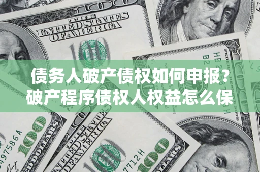 武汉债务人破产债权如何申报？破产程序债权人权益怎么保障？