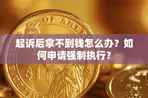 武汉起诉后拿不到钱怎么办？如何申请强制执行？