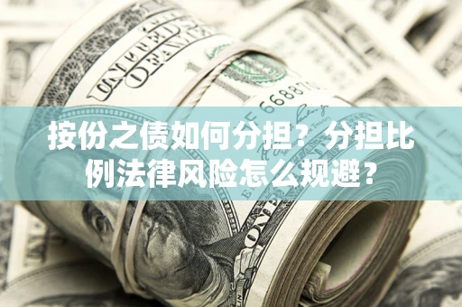 武汉按份之债如何分担？分担比例法律风险怎么规避？