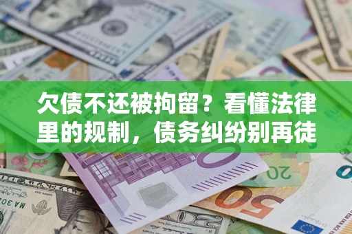 武汉欠债不还被拘留？看懂法律里的规制，债务纠纷别再徒劳奔波