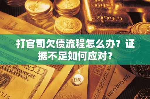 武汉打官司欠债流程怎么办？证据不足如何应对？