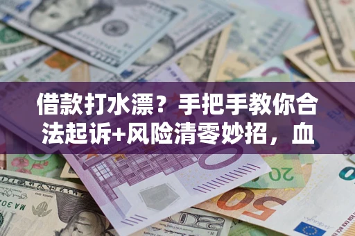 武汉借款打水漂？手把手教你合法起诉+风险清零妙招，血泪教训换来的干货！