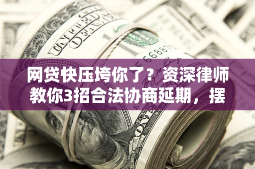 武汉网贷快压垮你了？资深律师教你3招合法协商延期，摆脱暴力催收！