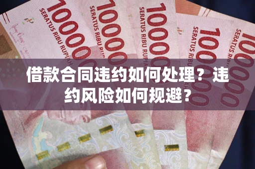 武汉借款合同违约如何处理？违约风险如何规避？