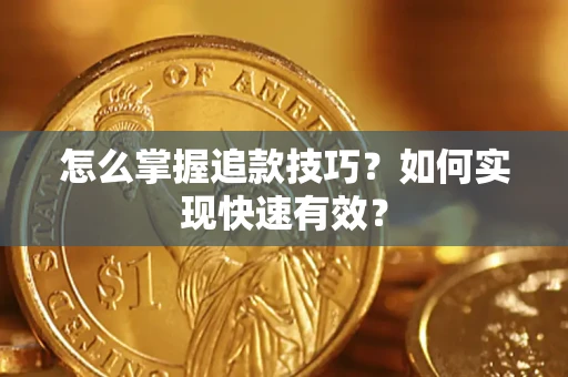 武汉怎么掌握追款技巧？如何实现快速有效？