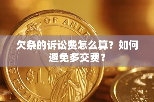 武汉欠条的诉讼费怎么算？如何避免多交费？