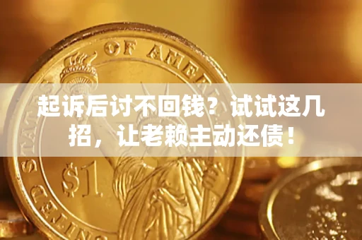 武汉起诉后讨不回钱？试试这几招，让老赖主动还债！