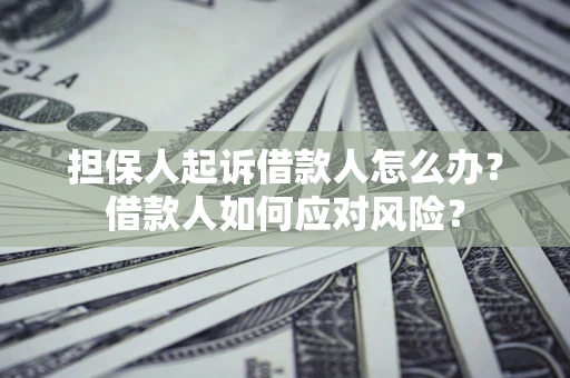 武汉担保人起诉借款人怎么办？借款人如何应对风险？