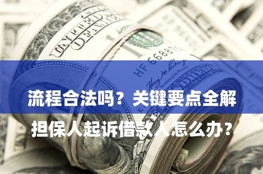 武汉

担保人起诉借款人怎么办？流程合法吗？关键要点全解析