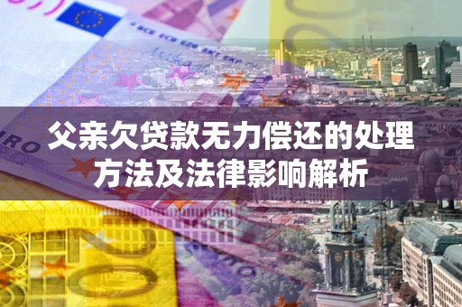 武汉父亲欠贷款无力偿还的处理方法及法律影响解析
