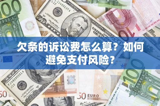 武汉欠条的诉讼费怎么算？如何避免支付风险？