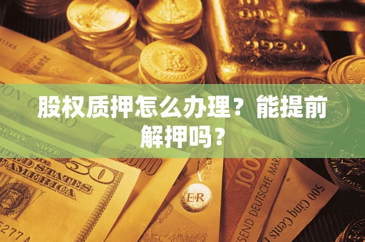 武汉股权质押怎么办理？能提前解押吗？